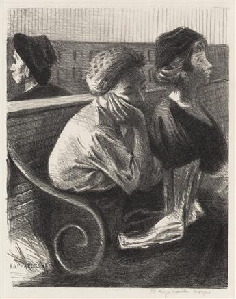 RAPHAEL SOYER Two lithographs.